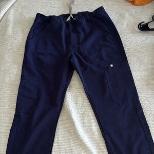 Figs Dark Blue Cargo Pants for Men